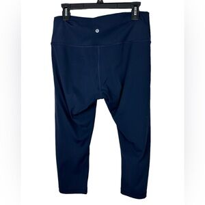 Lululemon Crop Leggings Navy Blue Size 12